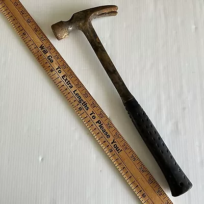 Vintage Unbranded 16  Rip Claw Framing Hammer Rubber Grip • $18.99