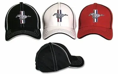 Mustang Flex Fit Hat - 3 Colors & 2 Sizes To Choose - Quality Ford Licensed Item • $42.15