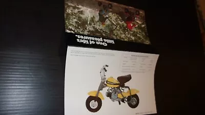 Honda Mini Trail Minibike QA-50 Yellow Original Sales Brochure Flyer QA 50 • $38.95