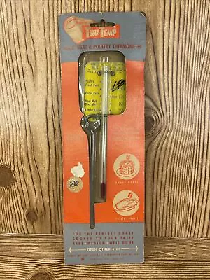 Vintage John L Chaney Tru Temp Roast Meat Thermometer & Skewer Original Box • $12