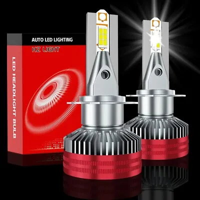 H7 LED Headlight Bulbs HZ High Low Beam Super Bright 6700K 40000Lumens 120W X2 • $32.99