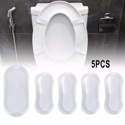 Easy To Install Toilet Seat Buffers Pack Of 5 Keeps Seat Secure & Silent • $21.93