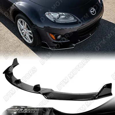 For 09-13 Mazda Miata MX5 GV-Style Painted BLK Front Bumper Splitter Spoiler Lip • $69.99