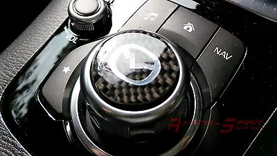 Real Carbon Fiber Command Controller Knob Insert For 14-17 Mazda3 Bm Mazdaspeed • $15.68