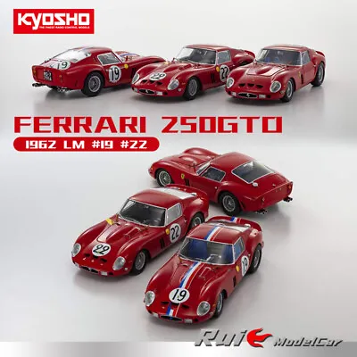 Kyosho 1:18 Ferrari 250 GTO Alloy Full Open Simulation Collectible Car Model • £510.50