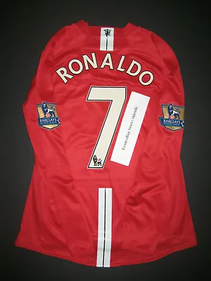 2007 Nike Manchester United Cristiano Ronaldo Player Issue Long Sleeve Jersey • $1499.99