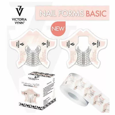 Victoria Vynn Nail Forms Basic 10pcs Acrylic Template Gel Extension NEW • £1.99