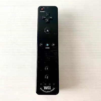 Genuine Black Nintendo Wii Motion Plus Remote Controller - No Battery Cover • $29.88