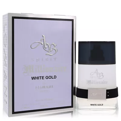 Ab Spirit Millionaire White Gold Cologne 3.3 Oz EDP Spray For Men By Lomani • $36.30