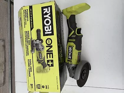 RYOBI ONE+ 18V Cordless 4-1/2 In. Angle Grinder Tool Only PCL445 Used • $55.59