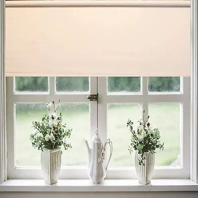 Cordless Room Darkening Vinyl Roller Shade (Window Images) By Spring Window Fash • $48.99