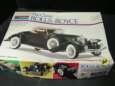 60. Vintage 1972  MONOGRAM 8203 Classic ROLLS-ROYCE  MODEL KIT • $21.99