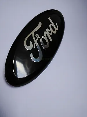 Ford Badge Black/Silver Tourneo Front Grill Oval Transit Custom Ranger 230mm • $25.55