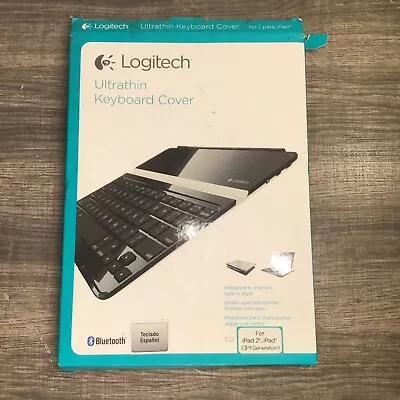 Logitech Logicool Ultrathin Keyboard Cover Black For IPad 2 And IPad 3rd Gen • $14.99