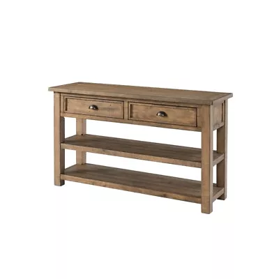 Martin Svensson Home Monterey Solid Wood 2 Drawer Sofa Console Table Natural • $397.79