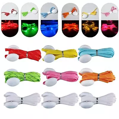 £5.75 • Buy LED Canvas Nylon Halloween Disco Dancing Party Shoe Laces Shoe Accessories