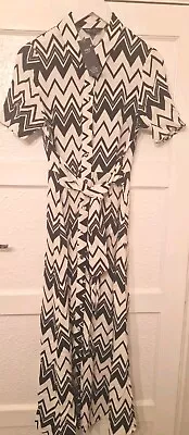 Marks And Spencer Aztec Print Shirt Dress Size 8 BNWT • £15