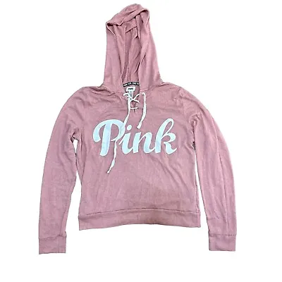 $8.99 • Buy Victoria's Secret PINK Sweatshirt Hoodie Womens Pullover Long Sleeve Medium