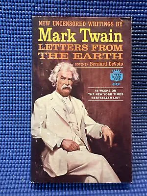 Mark Twain  Letters From The Earth  PB Crest Book 1966 • $8.79