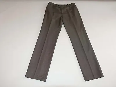 Banana Republic Men's Dress Pants 34 X 33.5 Taupe Super 110s Wool Suit Slacks • $17.49