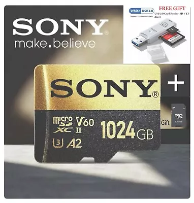 1TB SONY Ultra Micro SD/TF Flash Memory Card + Free Gifts • $20.90