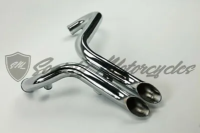 Harley Chrome LAF 1 3/4 Drag Pipes Exhaust Softail Dyna Sportster 1984-2014  • $86.99