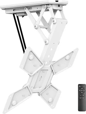 Mount-It! Motorized Ceiling TV Mount With Remote For 32-55  TVs MI-4223W WHITE • $199.90