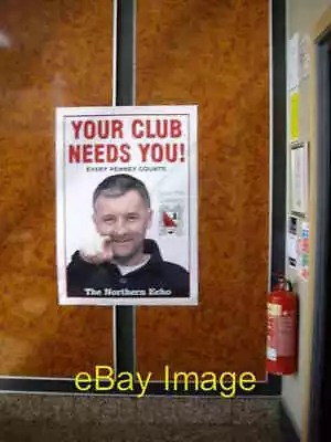 Photo 6x4 Kitchener Style Poster At Darlington FC's Ground Get Us Out Of  C2009 • £2