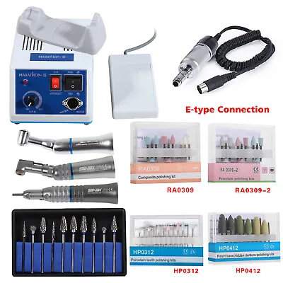 Dental Lab Marathon III Micromotor Polishing N3 / 35K RPM Motor Handpiece /Burs • $6.19