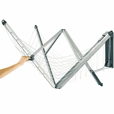 Brabantia Wallfix Fold Away 24 Metre 4 Arm Clothes Line W/ Cover • $273.50