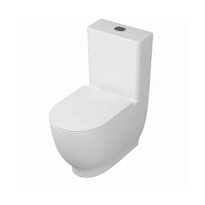 RAK Moon Rimless Flush-to-Wall Close Coupled Toilet + Soft Close Seat • £436.95