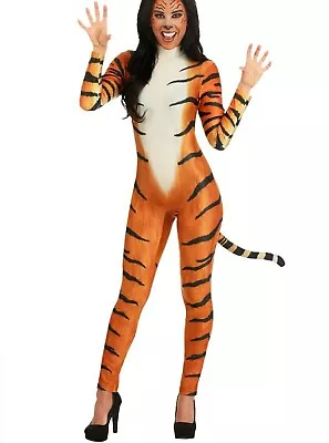 $39.99 • Buy Women's Bold Tiger Sexy Jumpsuit Bodysuit Costume SIZE XL (Used)