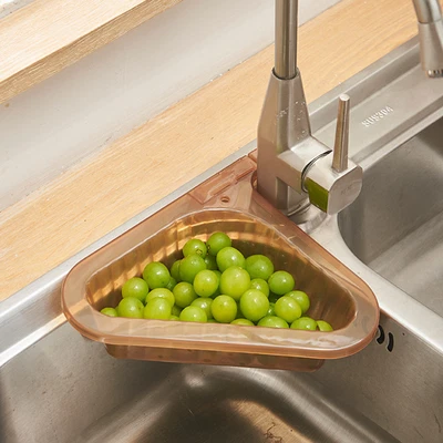 £13.54 • Buy Triangular Drain Basket Filter Debris Space Saving Drain Colander Kitchen Tool