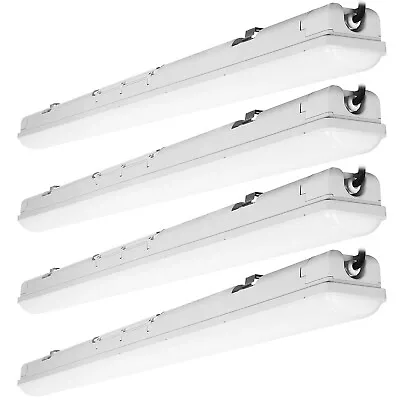 4-Pack 4ft LED Vapor Tight Light UL Listed Vapor Proof Light 5000K Daylight • $159.99