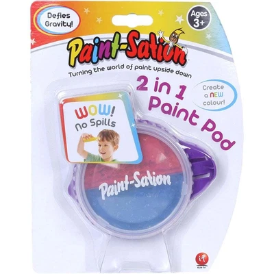 £6.49 • Buy Paint-Sation 2-in-1 Paint Pod - Blue & Red - Anti-Gravity Washable Poster Paint