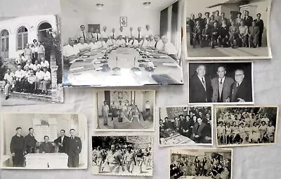10 Orig. Photos Of Zerubavel And Activists Of Mapam Israel 1950-70’s. • $185