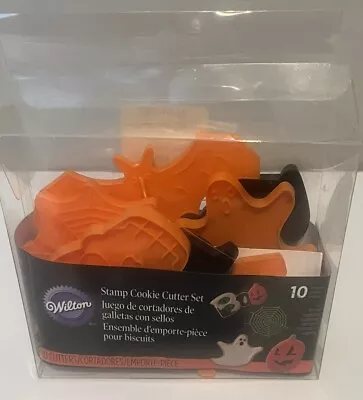 Vintage Wilton 1995 Spooky Halloween Cookie Cutters 2304-9210 Set Of 10 NEW • $8.98