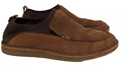 Born Shoes Samuel Slip On Shoes 10.5 Men's Brown Suede Leather/Fabric Knit • $35