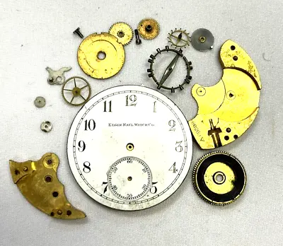 Vintage Pocket Watch Movements Dial Face Elgin National Watch Co. (#4) • $20