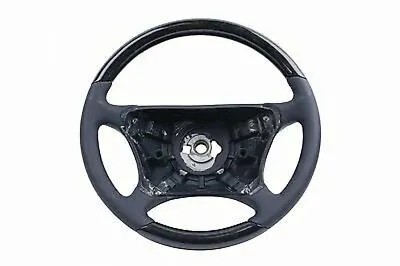 98-06 For Mercedes W215 & W220 CL & S Steering Wheel Bird Eye Wood Black Leather • $399