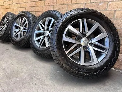 4x GENUINE Hilux Sr5 18” Wheels And NEW AT Tyres 265/60/18” Fits Prado Fortuner • $1299