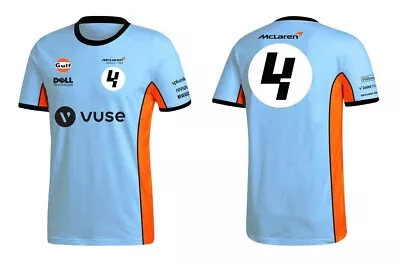 Men's Castore Orange/blue McLaren F1 Team Gulf Shirt Set Up T-Shirt 4 • $45