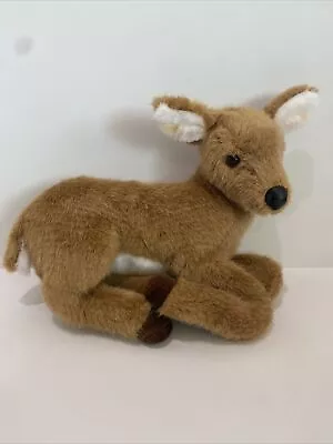 Vintage Dakin Applause Realistic Laying Deer 12” Plush Stuffed Animal Vinyl Nose • $12