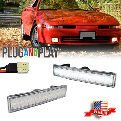 Clear White LED Front Side Marker Lights For 87-92 Toyota Supra & 86-89 Celica • $29.99