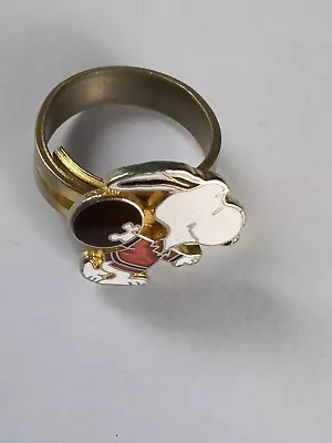 Vintage Peanuts Snoopy Bowling Ace Adjustable Ring • $19