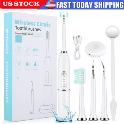 $14.35 • Buy Ultrasonic Dental Scaler Electric Tooth Cleaner Calculus Remover Teeth Whitening