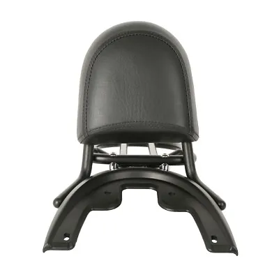 $98.99 • Buy Black Backrest Luggage Rack Sissy Bar Baseplate Fit For Harley VROD VRSC 02-06