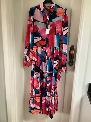 Next Myleene Klass Print Midi Shirt Dress Sz 12 Bnwt • £17.99