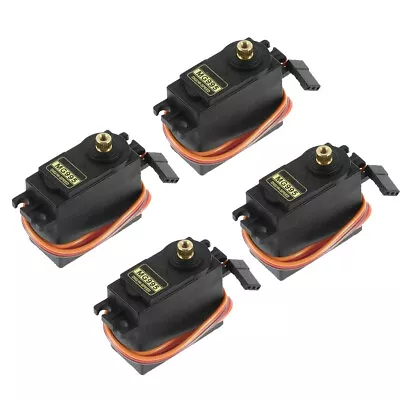 $15.52 • Buy 4x MG995 180° High Torque Metal Gear RC Servo Motor For Boat Helicopter Car Set