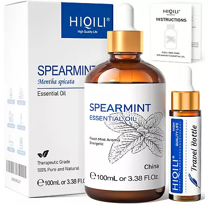 HIQILI 100ml Spearmint Essential Oil 100% Pure Natural Diffuser Mint Oil Skin • $12.89